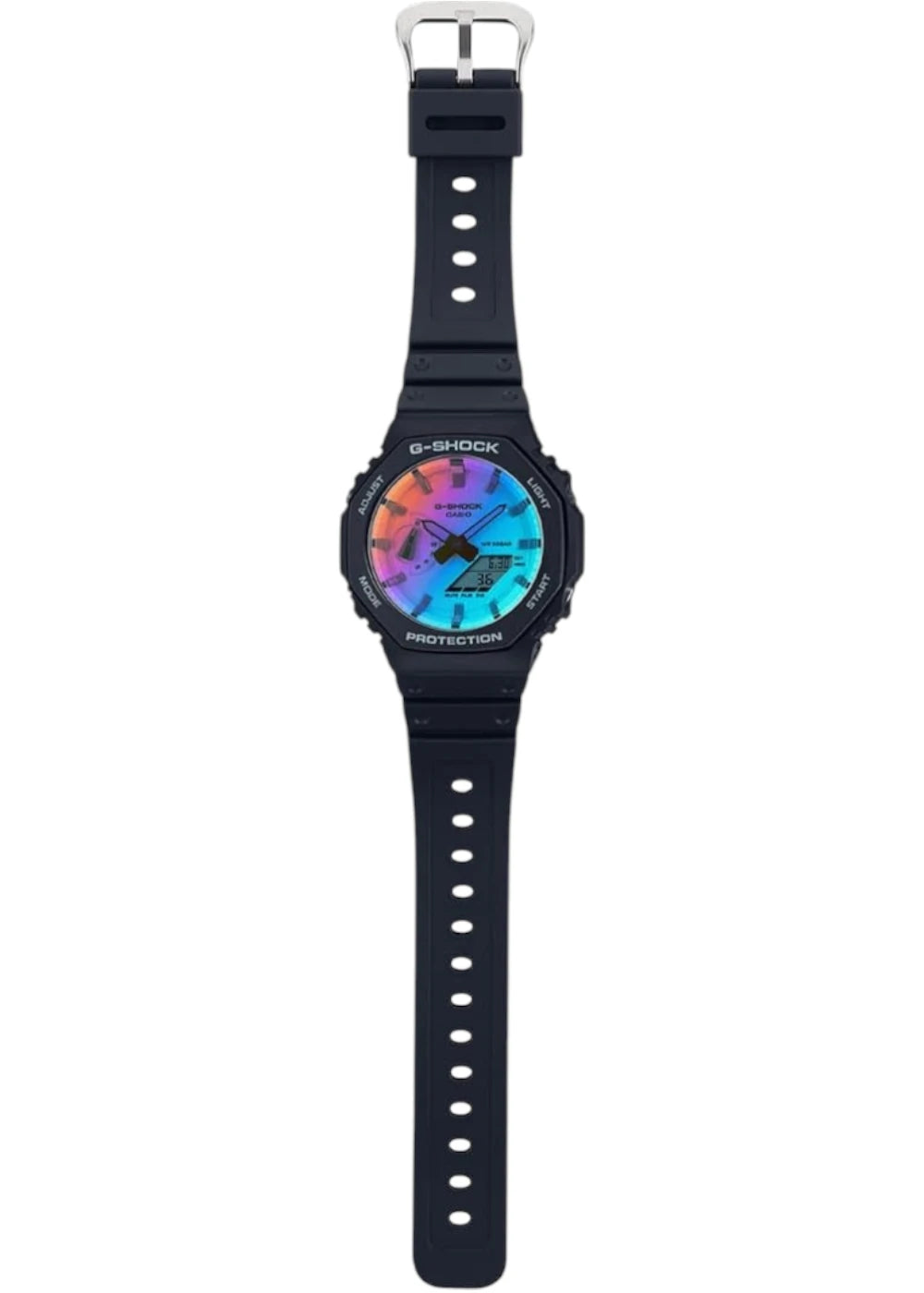 Casio G-Shock Watch - GA-2100SR-1ADR Blue Dial, Blue Band