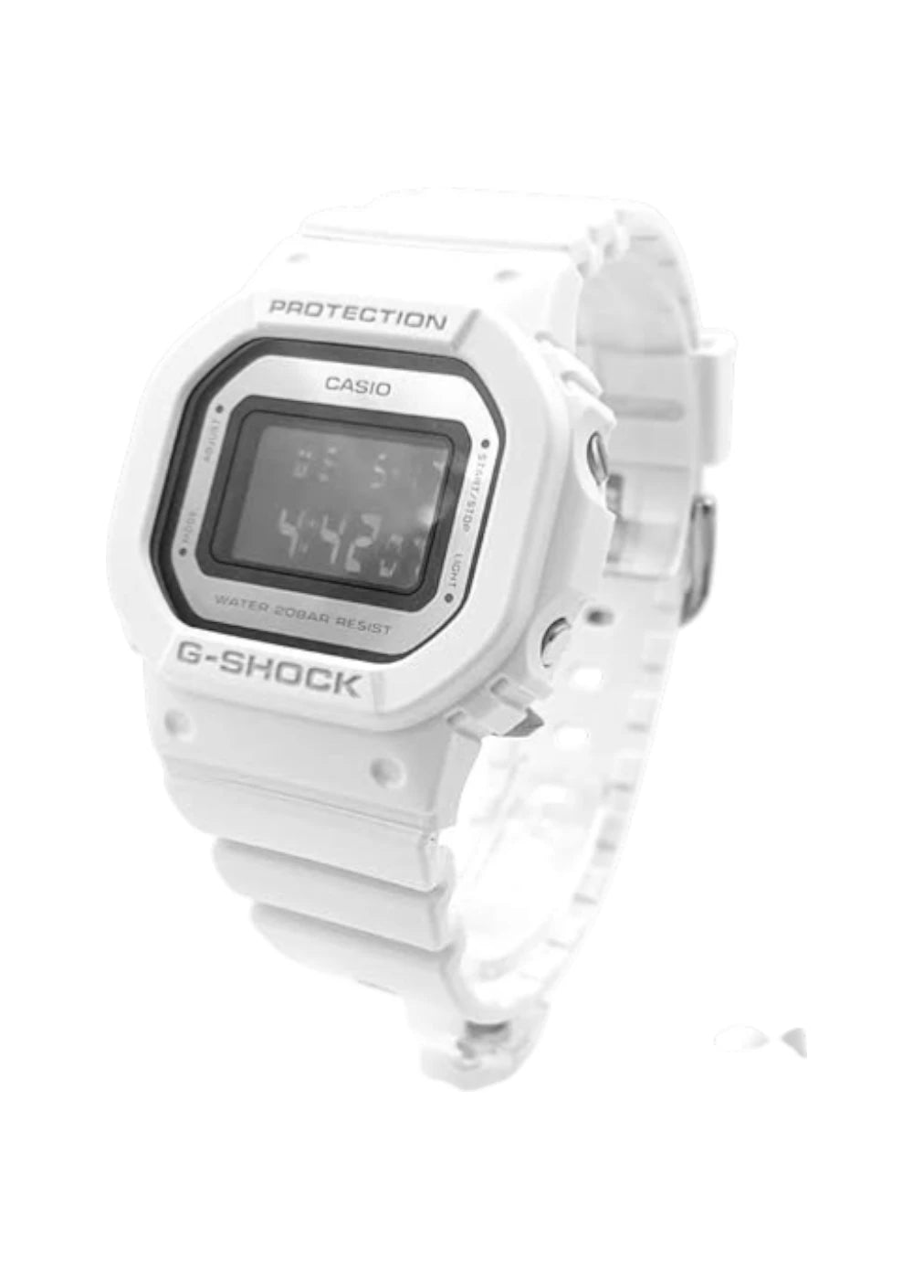 G-SHOCK Women's White Digital Silicone Strap Watch | GMD-S5600-7DR