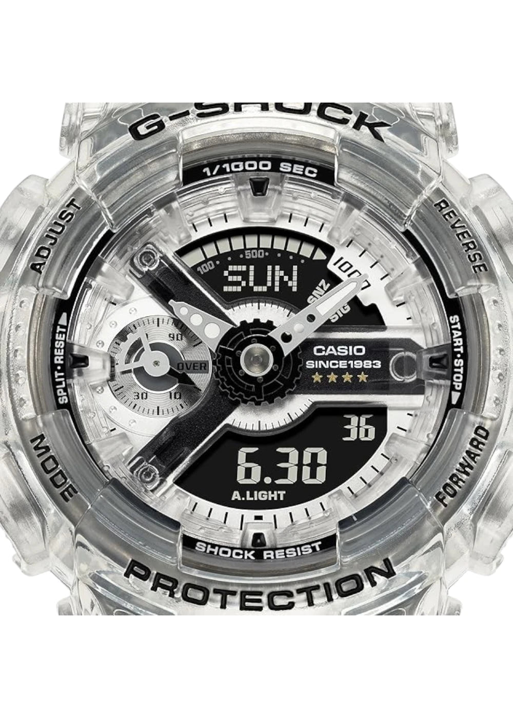 Casio G-SHOCK GMA-S114RX-7A S-Series Wrist Watch, Middle Size, 40th Anniversary, Clear, Remix, Limited Boys, Overseas Model, Bracelet Type