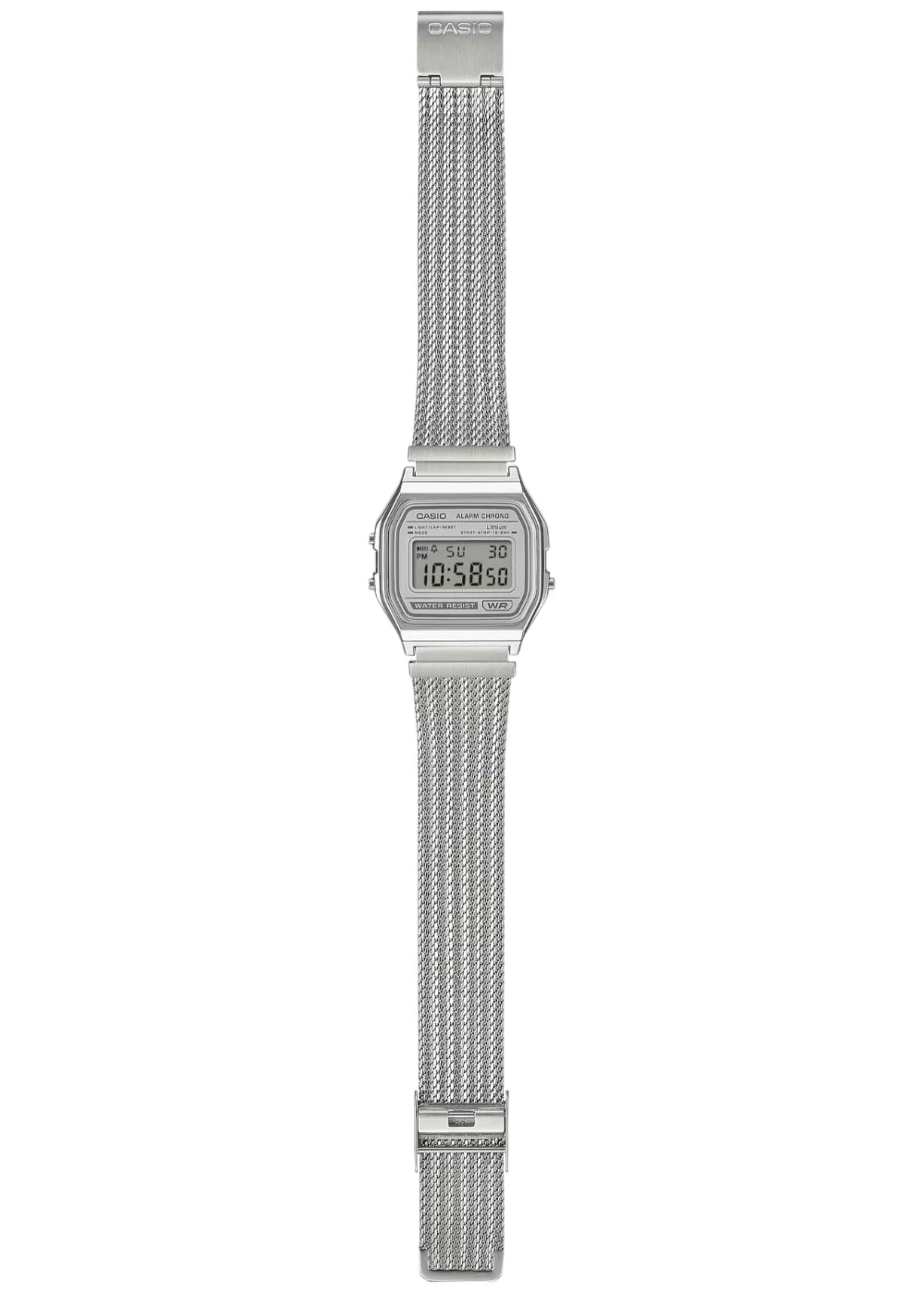 Casio Vintage A158WEM-7DF Digital Light Gray Watch Unisex
