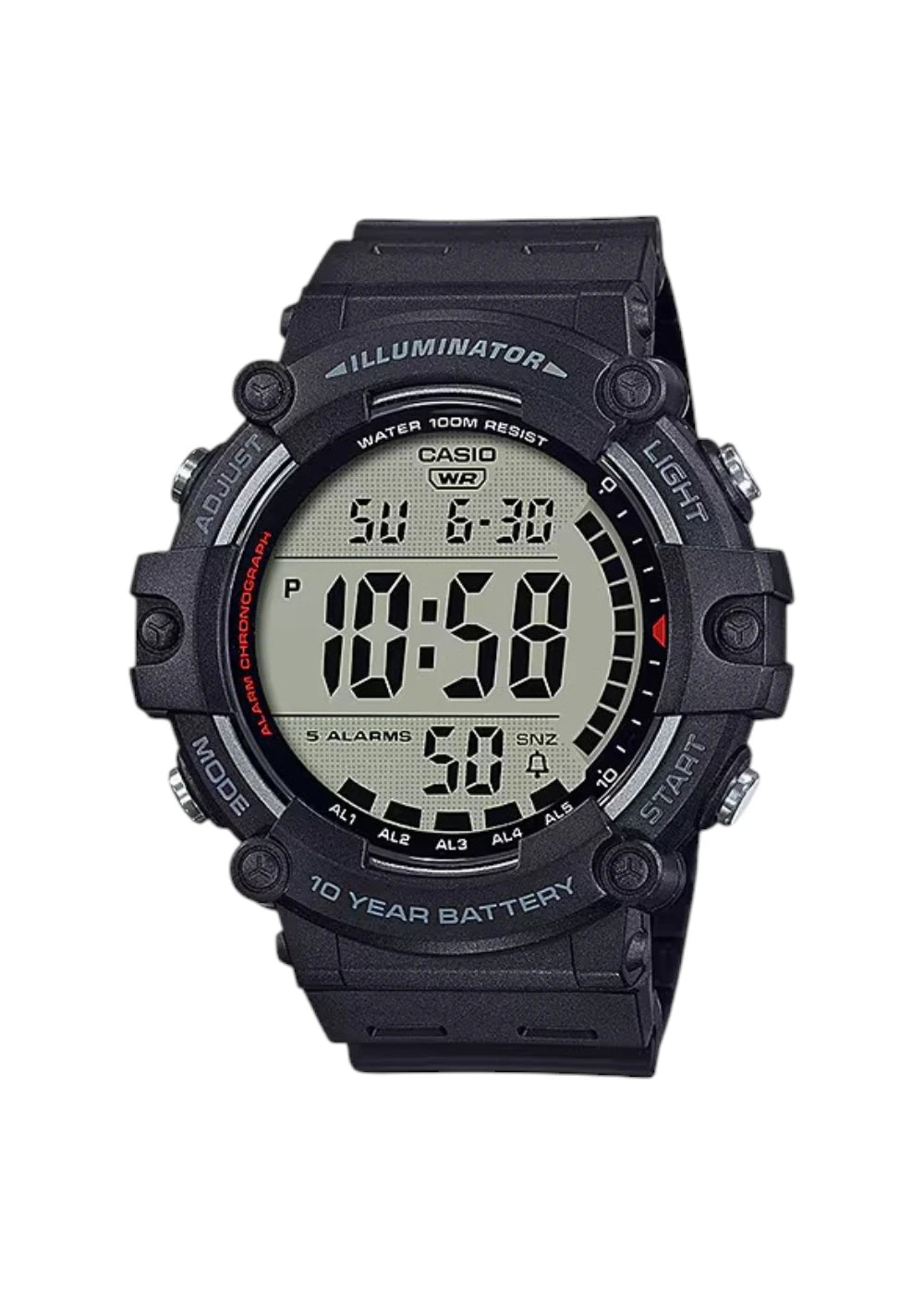 Casio Youth Series Digital Black Dial Men AE-1500WH-1AVDF
