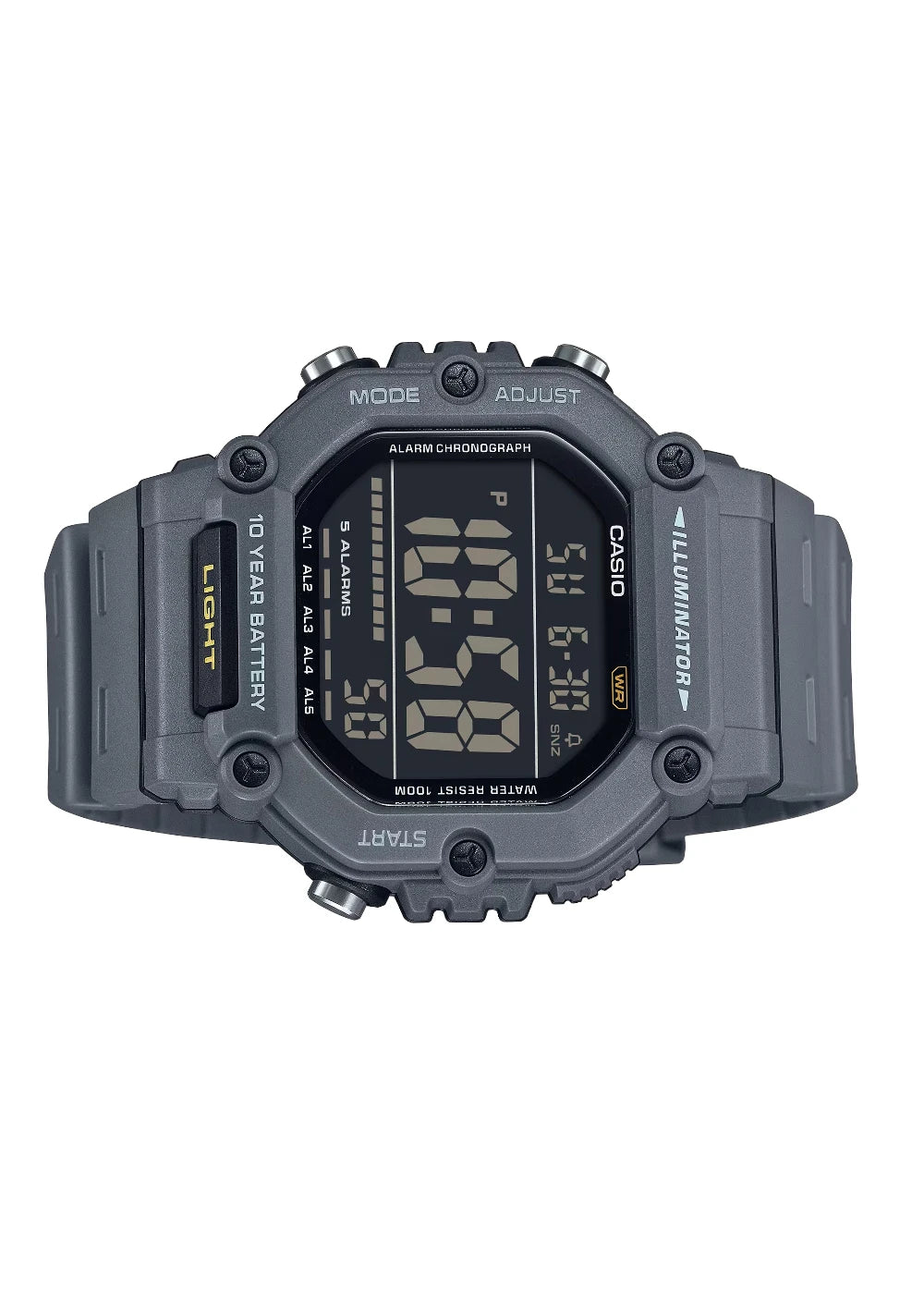 CASIO Men's Digital Grey Dial Watch - AE-1600H-8BVDF