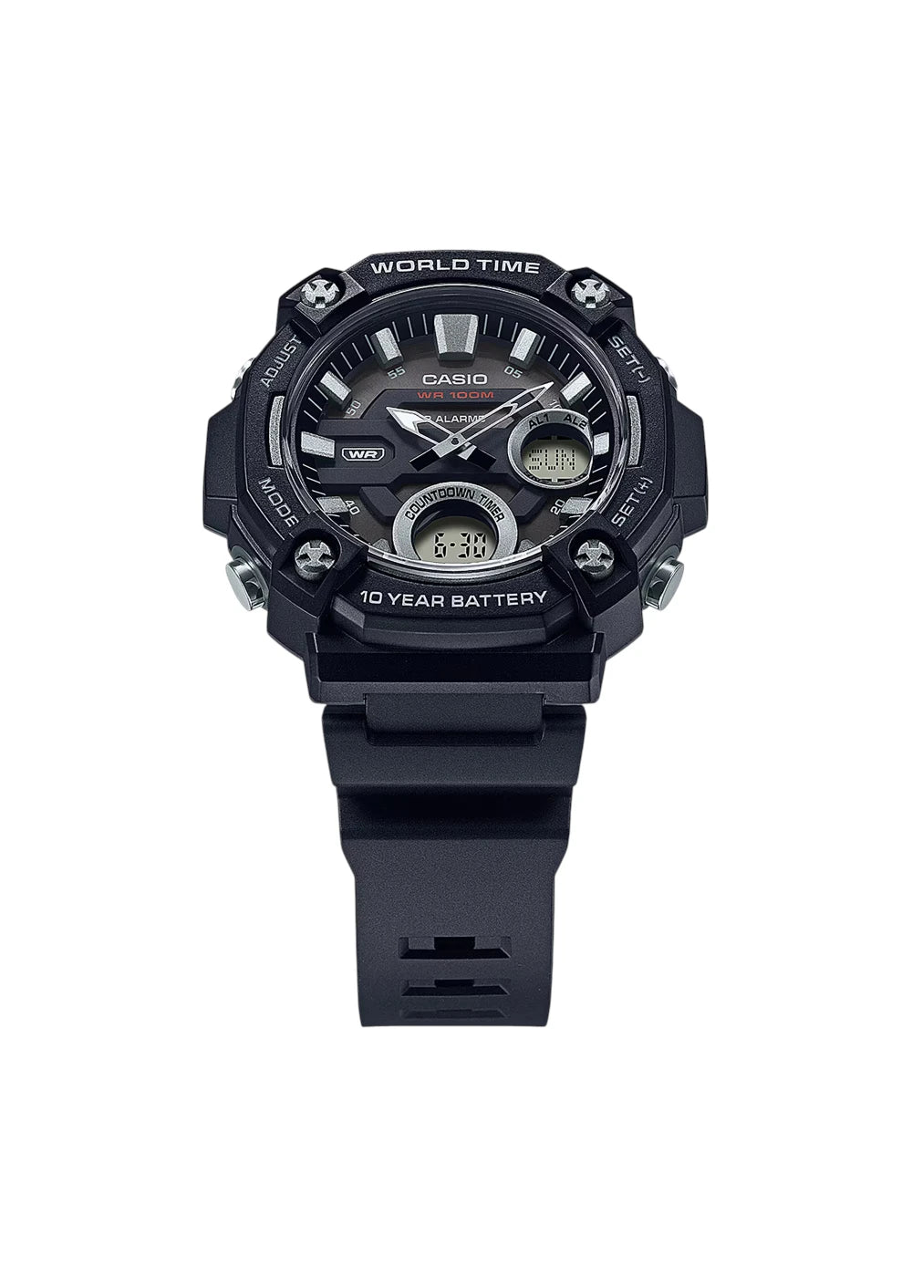 Casio Youth Analog-Digital Grey Dial Men AEQ-120W-1AVDF