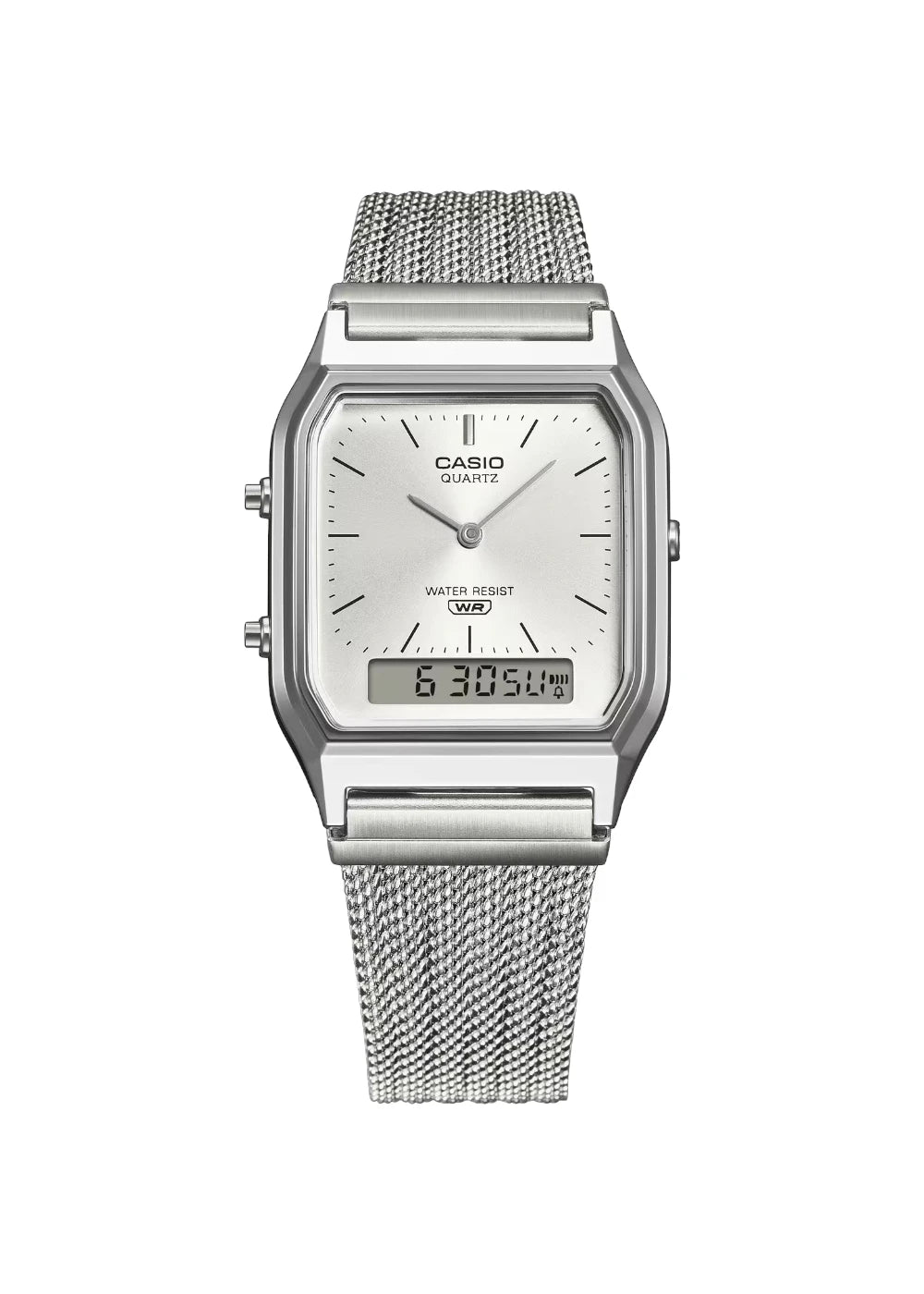 Casio Vintage AQ-230EM-7ADF Analog-Digital White Watch Unisex