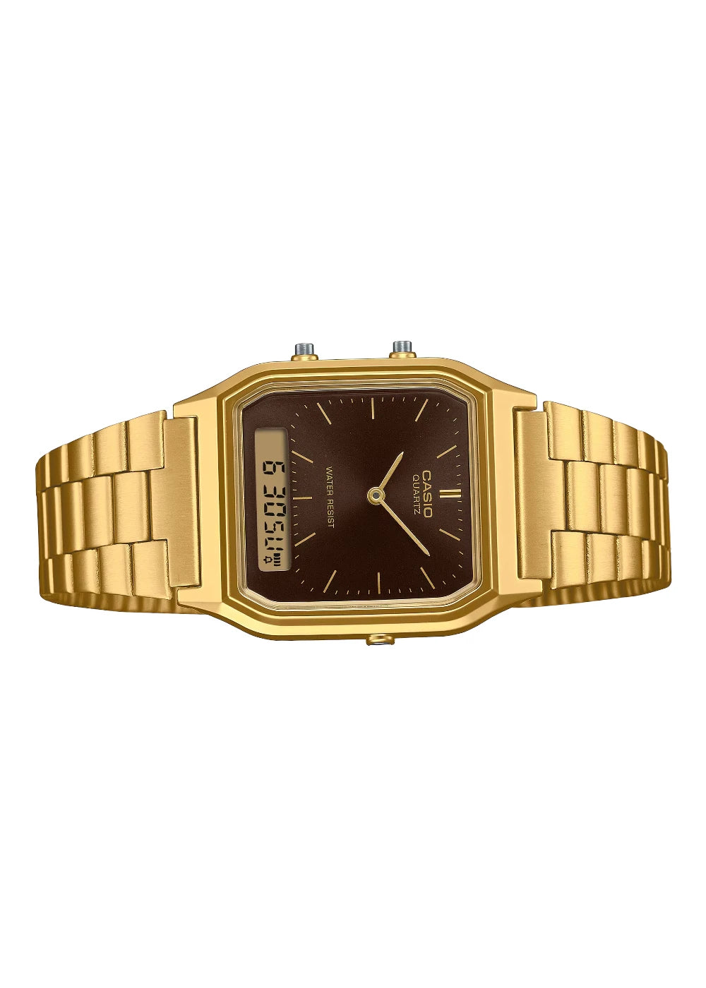 Casio Vintage AQ-230GA-5AMQYDF Analog-Digital Brown Dial Unisex