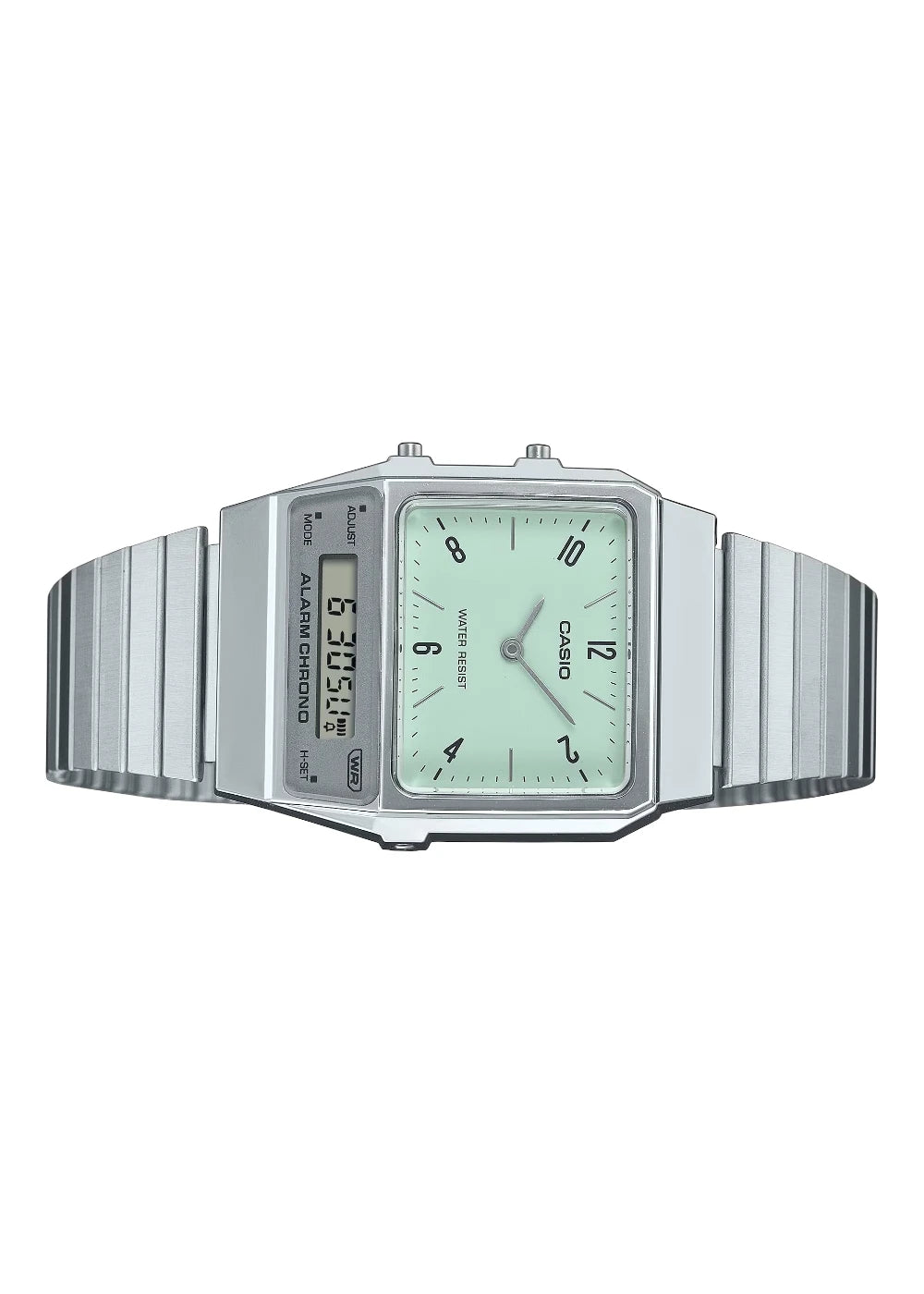 Casio Vintage AQ-800E-3ADF Analog-Digital Green Dial Unisex