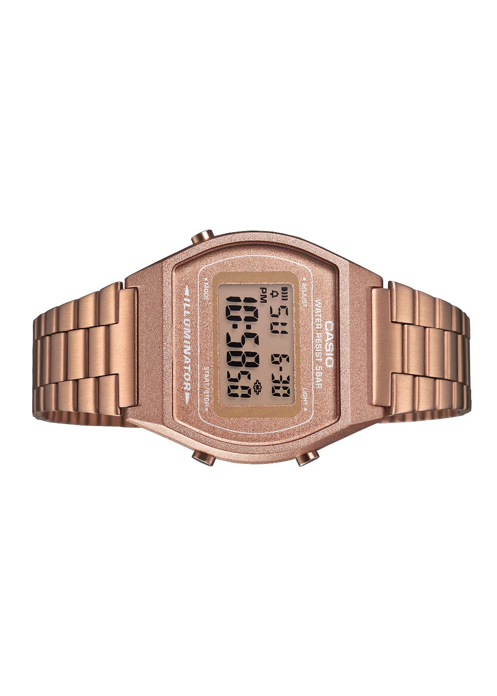 CASIO Women's Digital Rose Gold Dial Watch - B640WC-5ADF