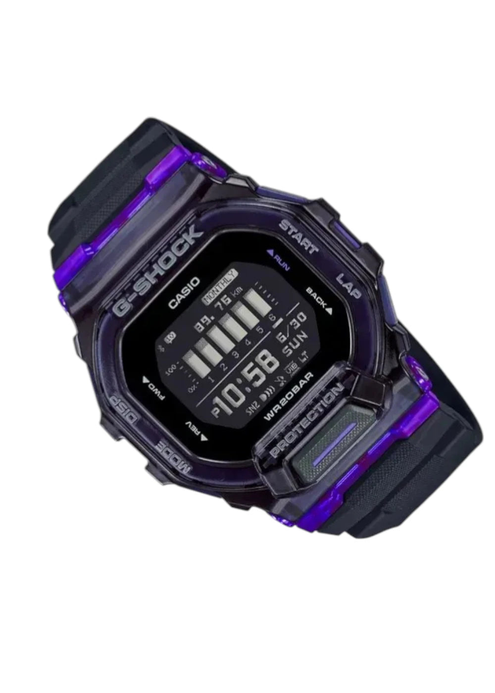 Casio G-Shock Watch - GBD-200SM-1A6DR Multicolor Dial, Black Band
