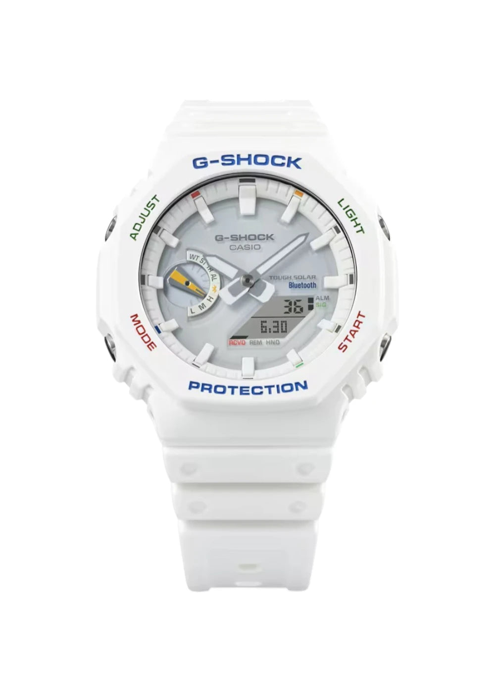 Casio G-Shock GA-B2100FC-7ADR Multi-Coloured Analog-Digital Dial White Resin Strap Men's Watch