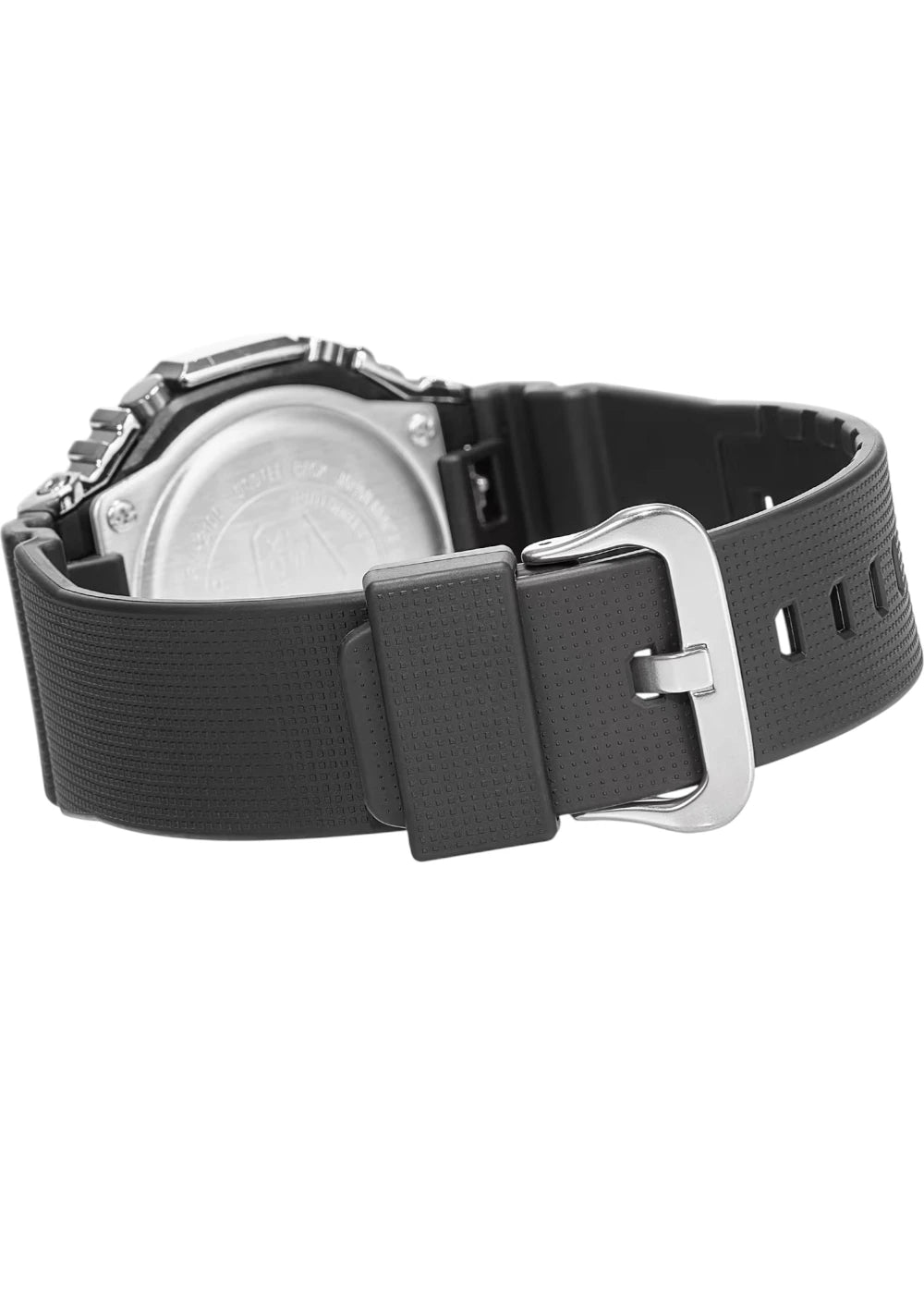 Casio G-Shock GM-2100-1ADR Silver Analog-Digital Dial Black Resin Strap Men's Watch