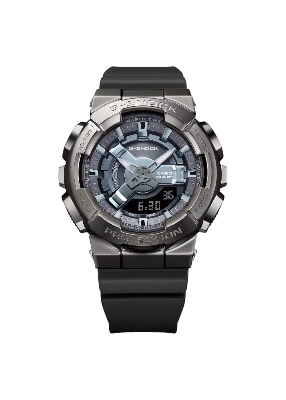 Casio G-Shock GM-S110B-8ADR Gray Analog-Digital Dial Grey Resin Strap Women's Watch