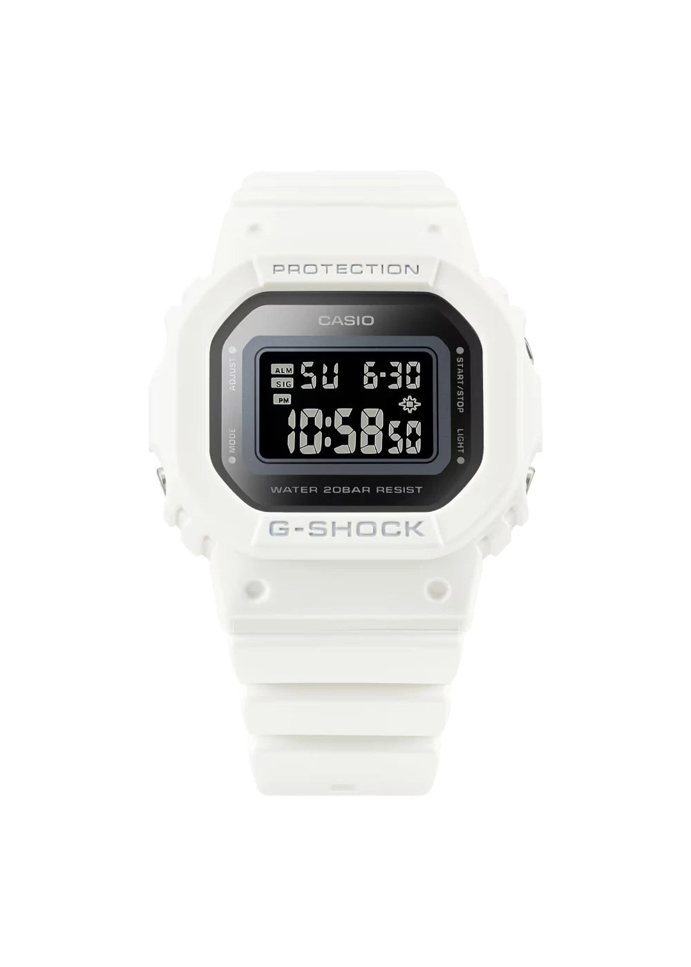 G-SHOCK Women's White Digital Silicone Strap Watch | GMD-S5600-7DR