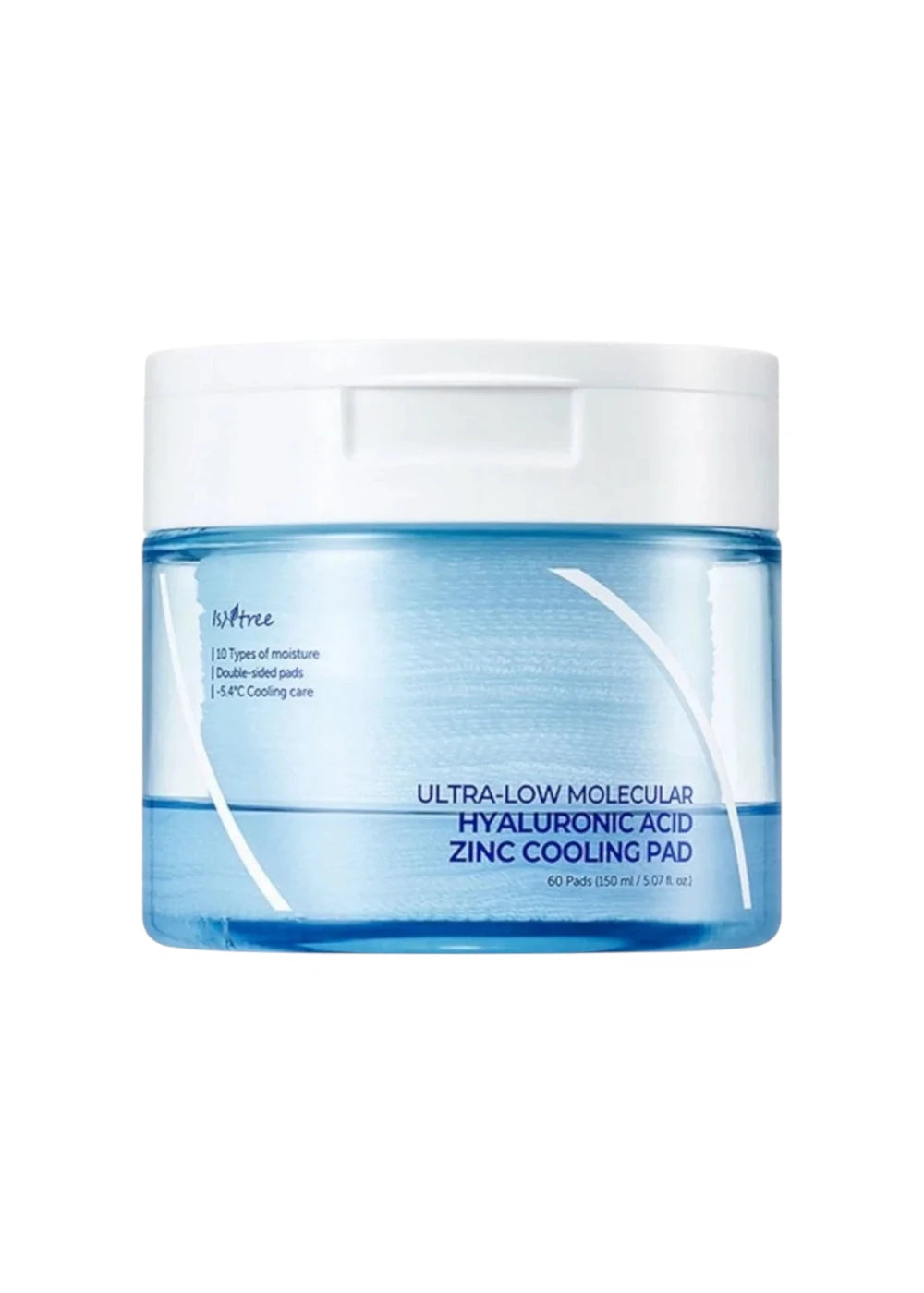 Isntree Ultra-Low Molecular Hyaluronic Acid Zinc Cooling Pad (60 Pads)