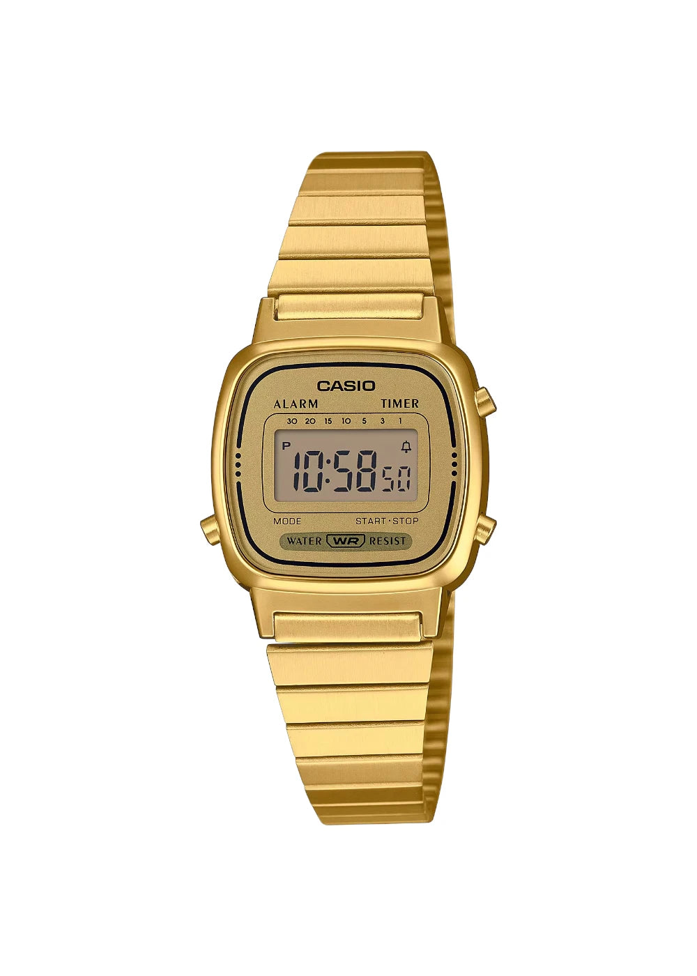 CASIO Women's Digital Gold Dial Watch - LA670WGA-9D