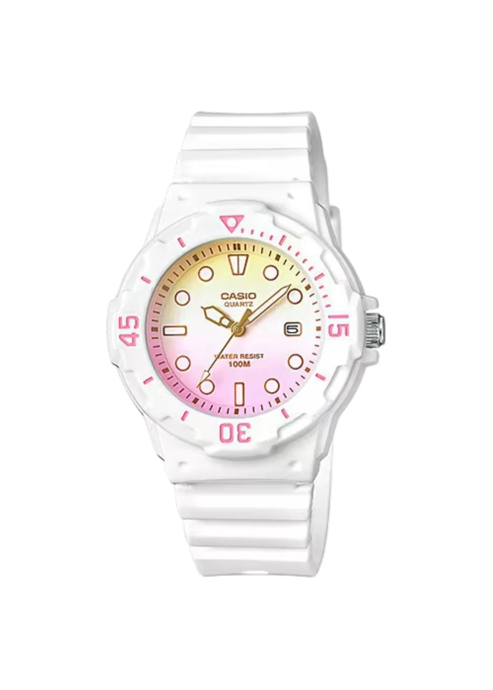 CASIO Analog LRW-200H-4E2VDR, Casio Women's Sports Water Resistance Date Rubber Band Watch