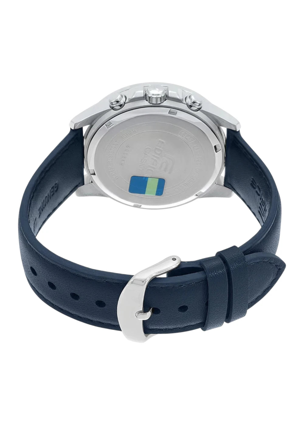 Casio Edifice EFR-526L-2AVUDF Blue Analog Dial Blue Leather Band Men's Watch