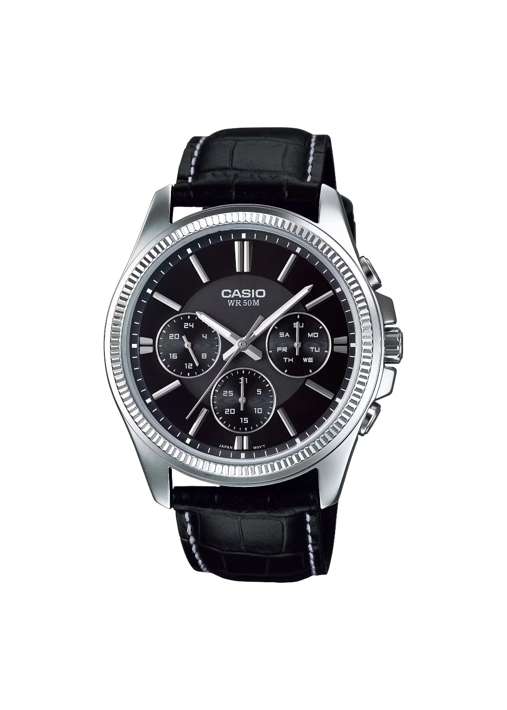 CASIO Men's Chronograph Black Dial Watch - MTP-1375L-1A