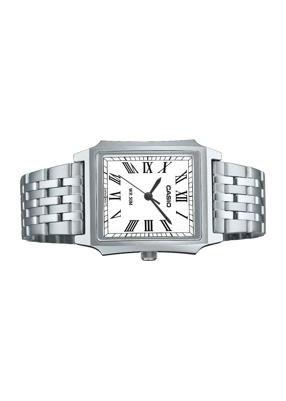 Casio Standard Analog Stainless Steel White Dial Quartz MTP-B190D-7BV Men's Watch