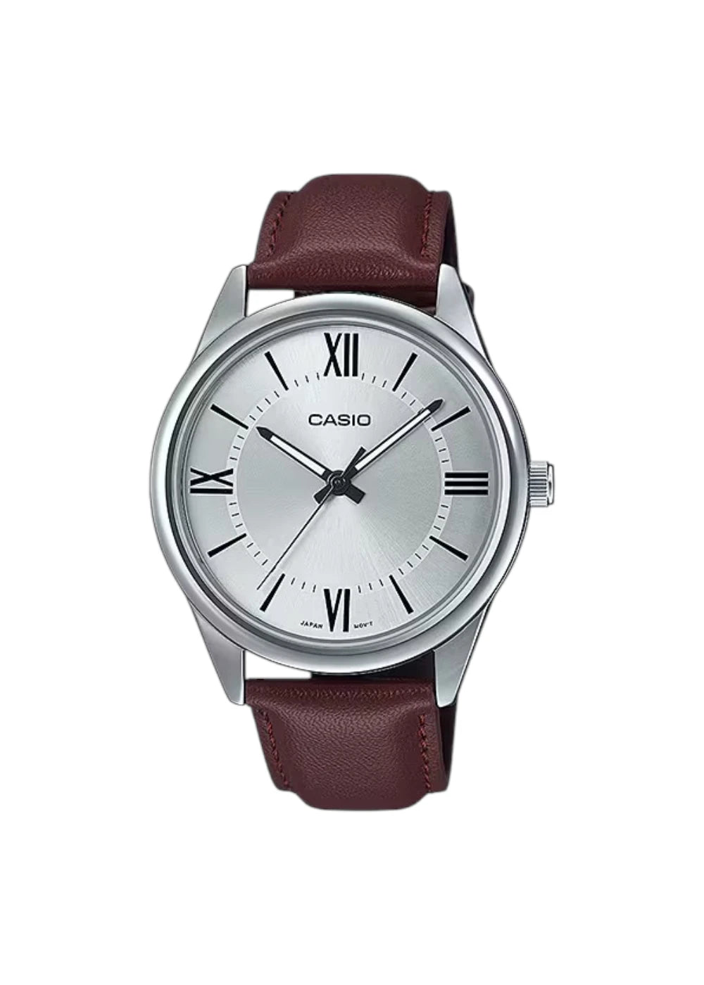 CASIO Men's Leather Analog Watch MTP-V005L-7B5UDF