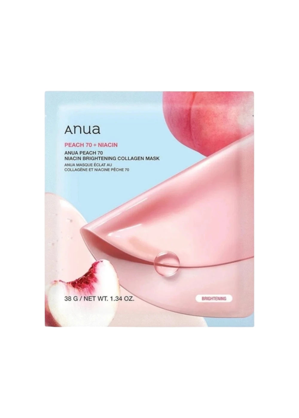Anua Peach 70 Niacin Brightening Collagen Mask (1 Sheet)