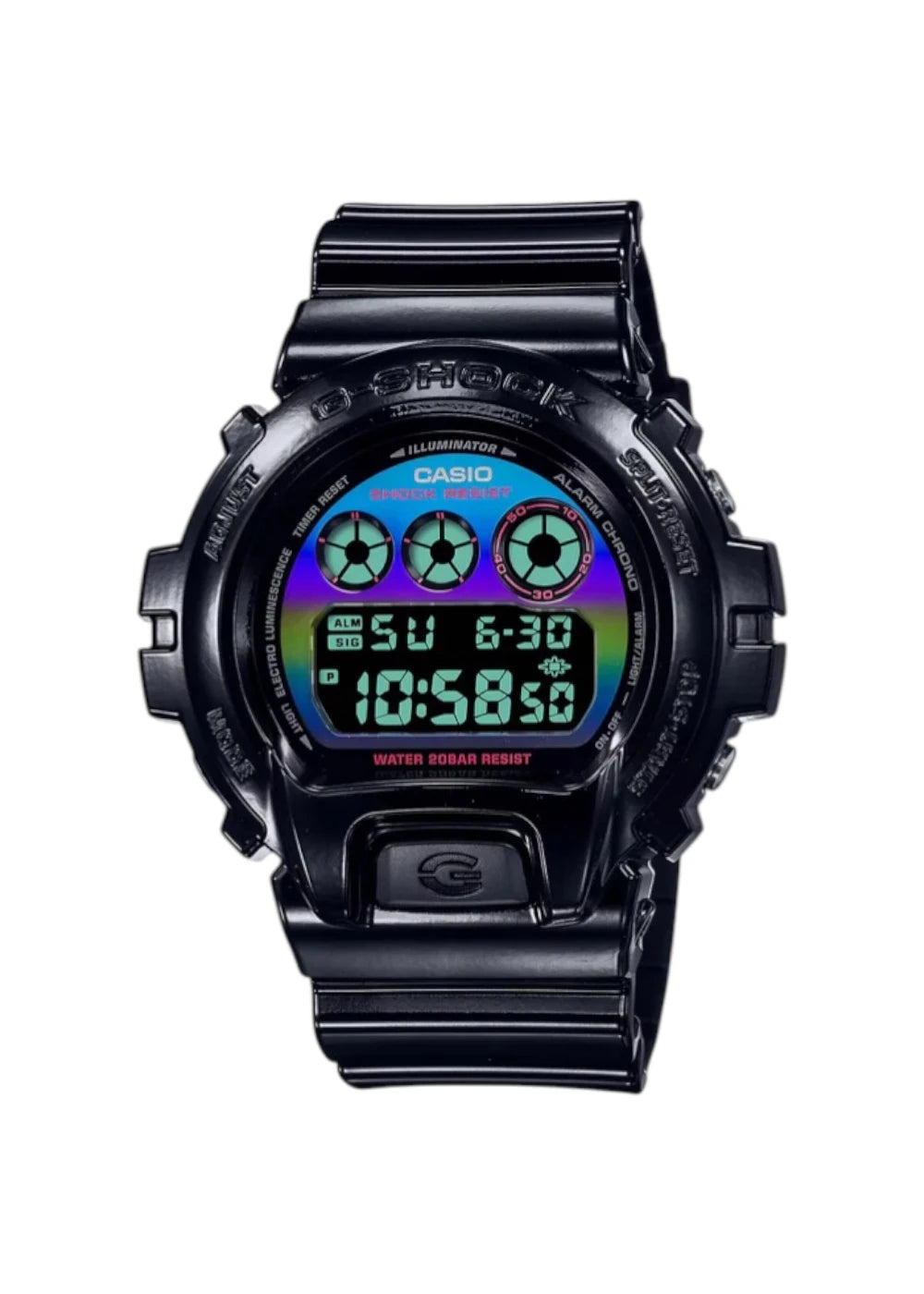 Casio G-Shock DW-6900RGB-1DR Digital Black Dial Men's Watch - Black
