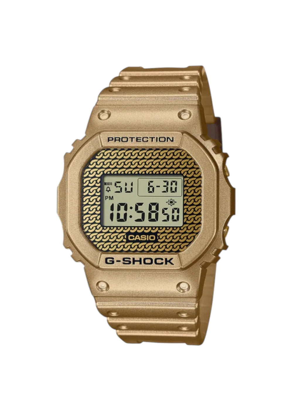 Casio G-Shock DWE-5600HG-1DR Digital Dial Gold Resin Strap Men's Watch
