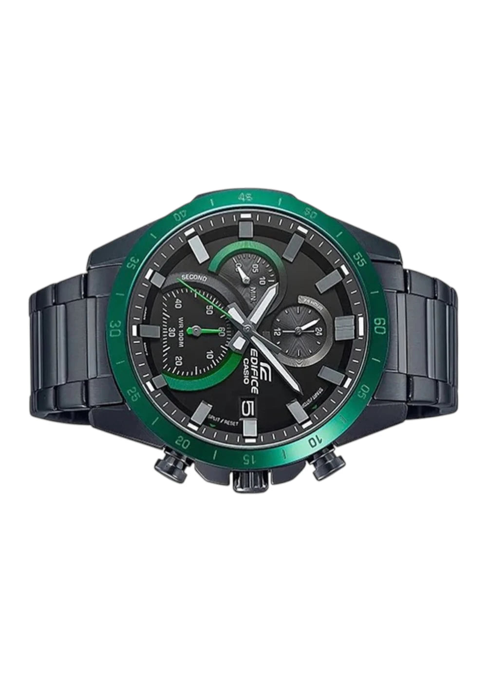 Casio Edifice EFR-571DC-1AVUDF Black Analog Dial Black Stainless Steel Band Men's Watch