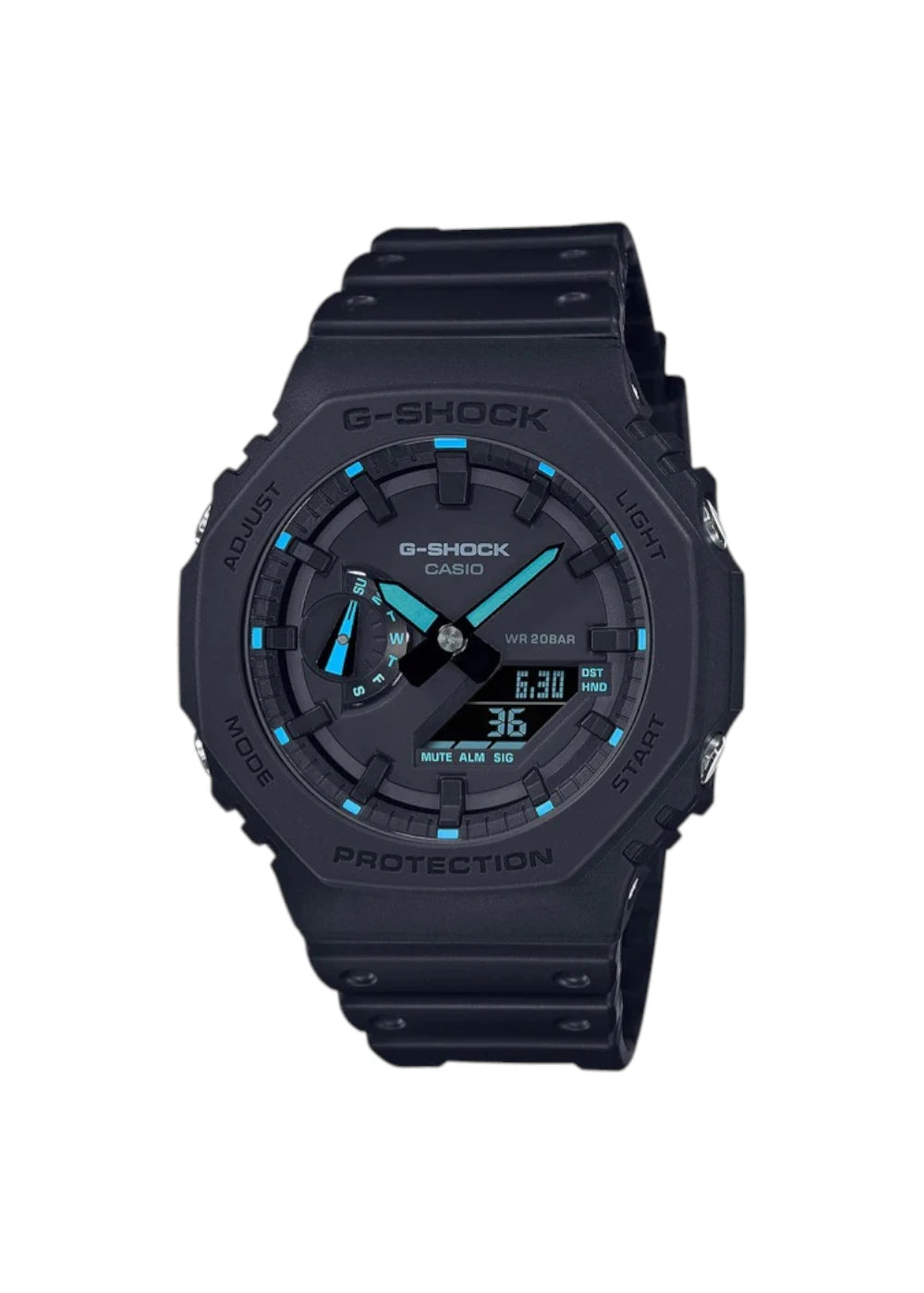 Casio G-Shock Watch - GA-2100-1A2DR Black Dial, Black Band