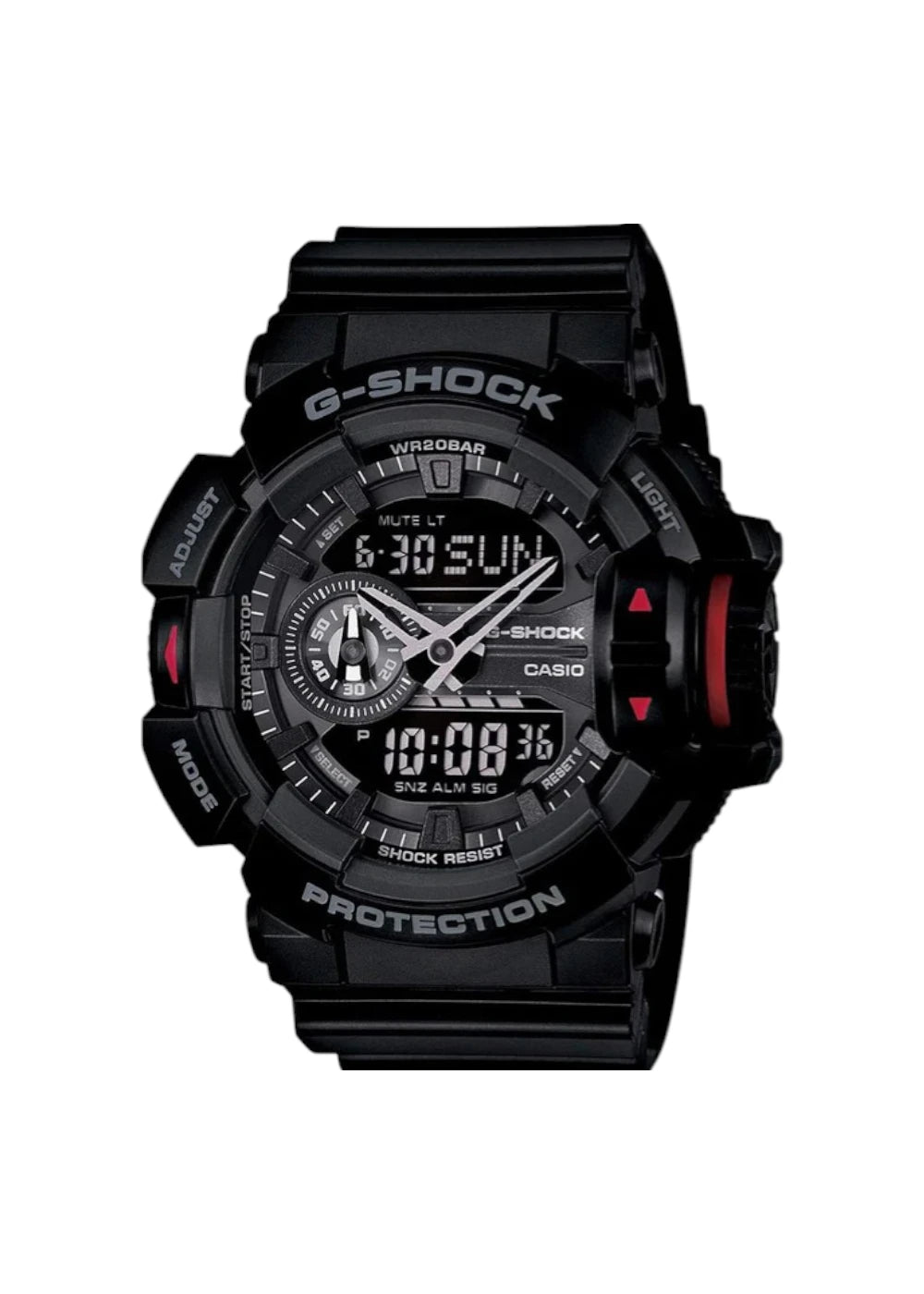 Casio G-Shock GA-400-1BHDR Black & Red Analog-Digital Dial Black Resin Strap Men's Watch
