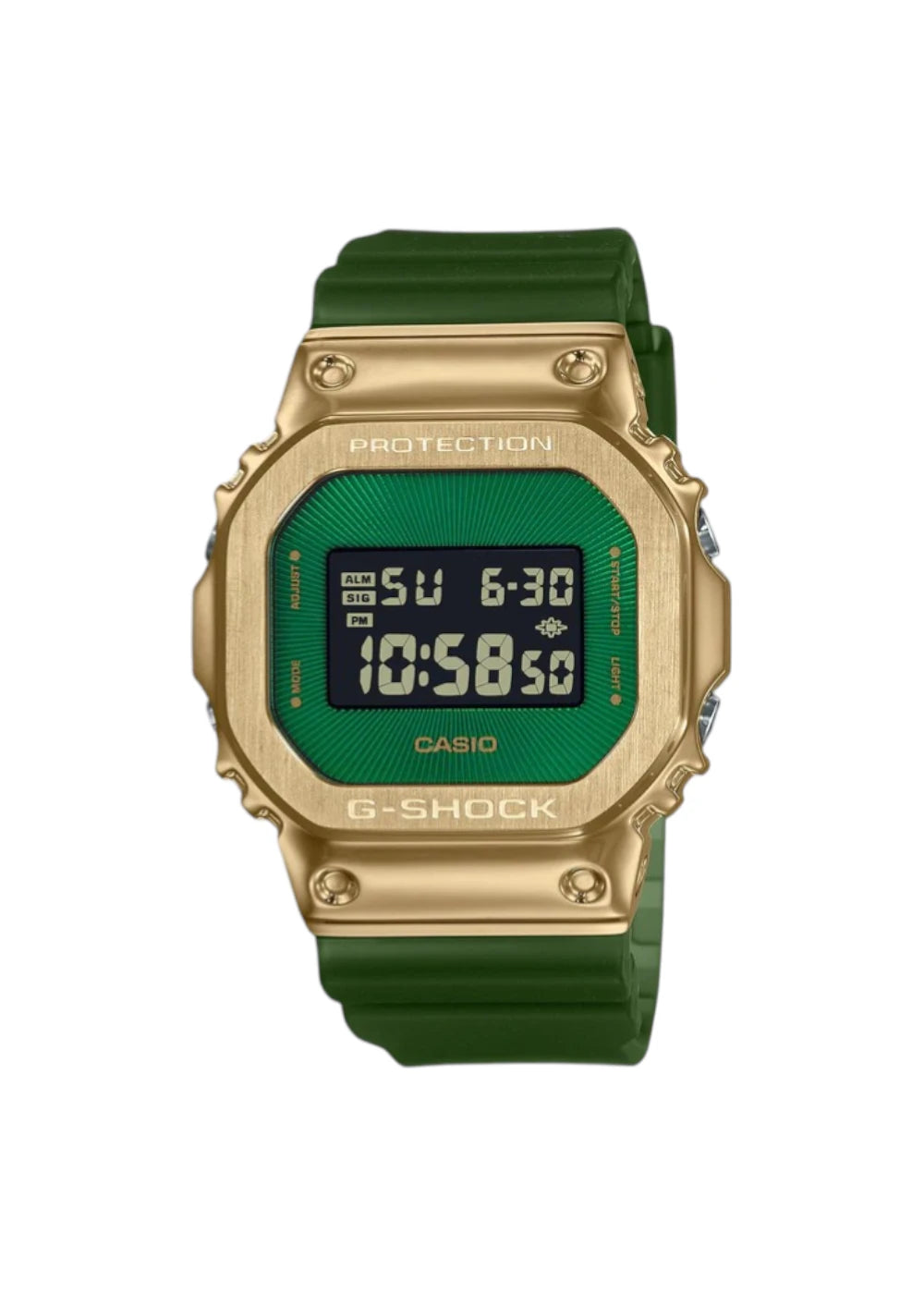 Casio G-Shock Digital GM-5600CL-3DR Green Dial Stainless Steel Men's Watch