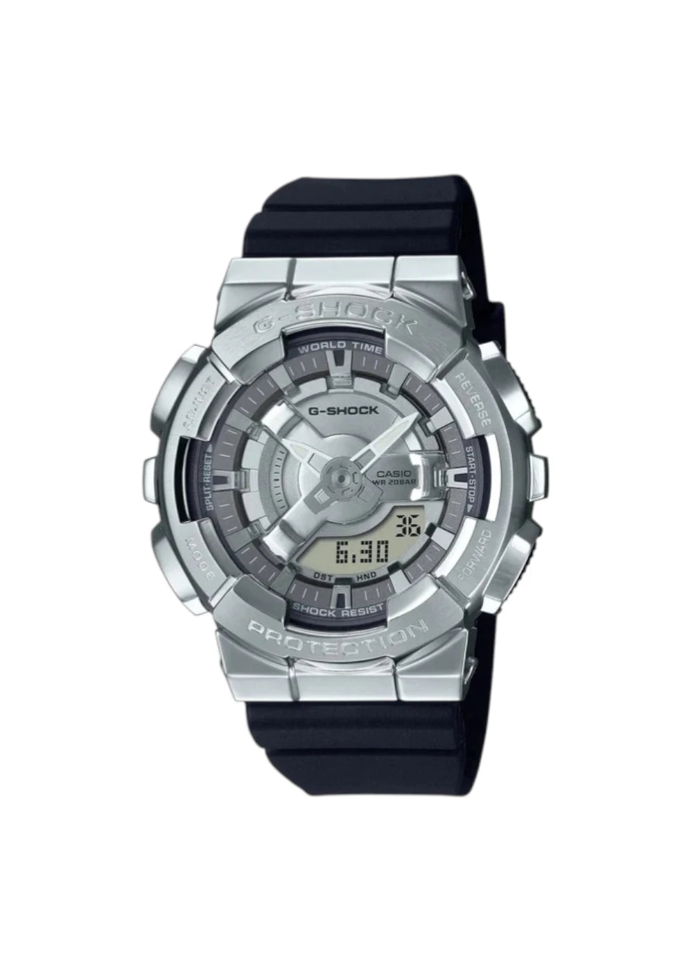 CASIO G-SHOCK Women's Analog-Digital Silver Dial Watch - GM-S110-1ADR