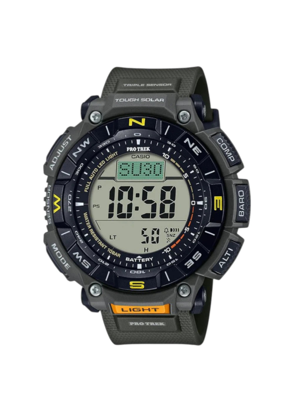 Casio Pro Trek Men's Digital Tough Solar Watch PRG-340-3DR