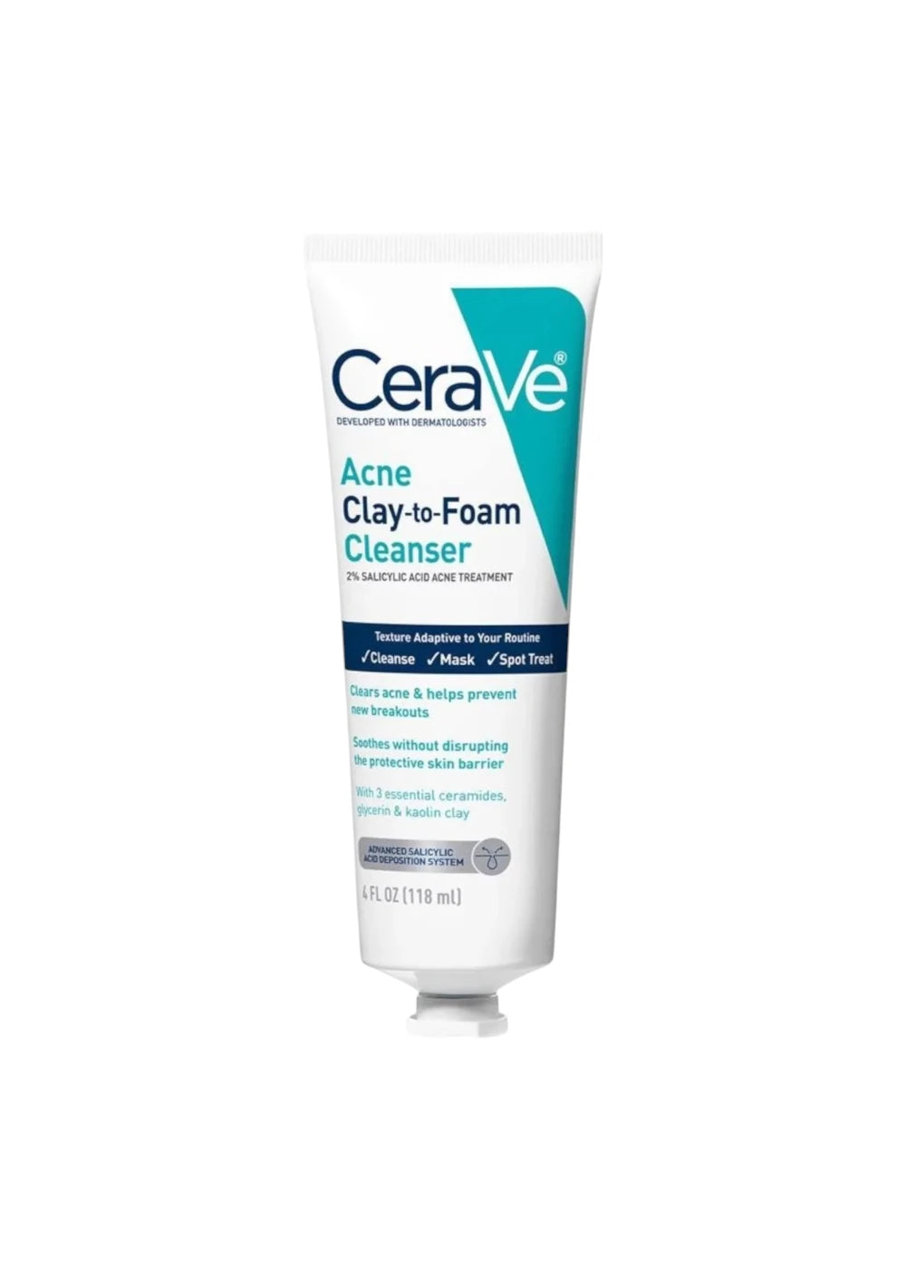 Cerave Acne Clay-to-Foam Cleanser 118ml
