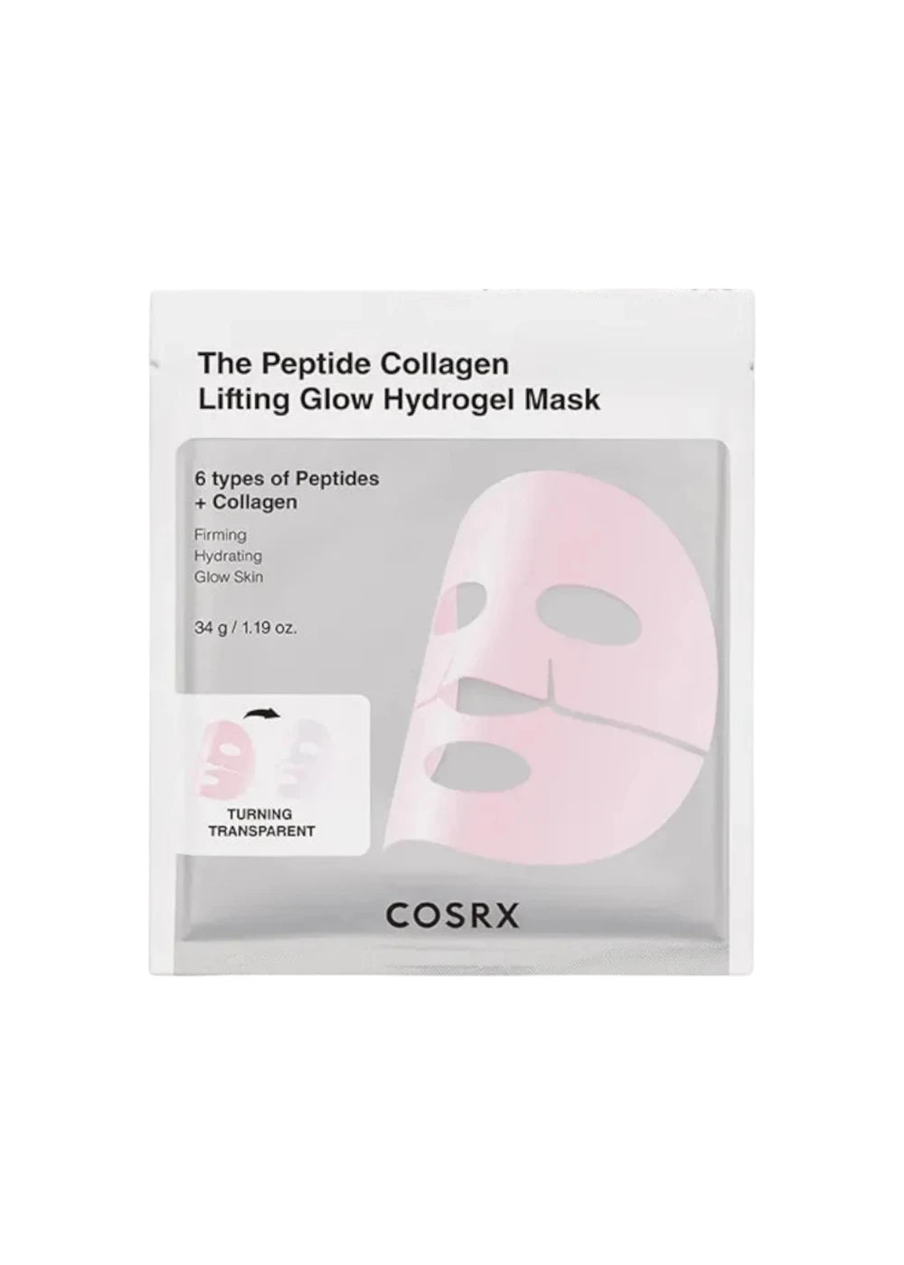 Cosrx The Peptide Collagen Lifting Glow Hydrogel Mask (1 Sheet)