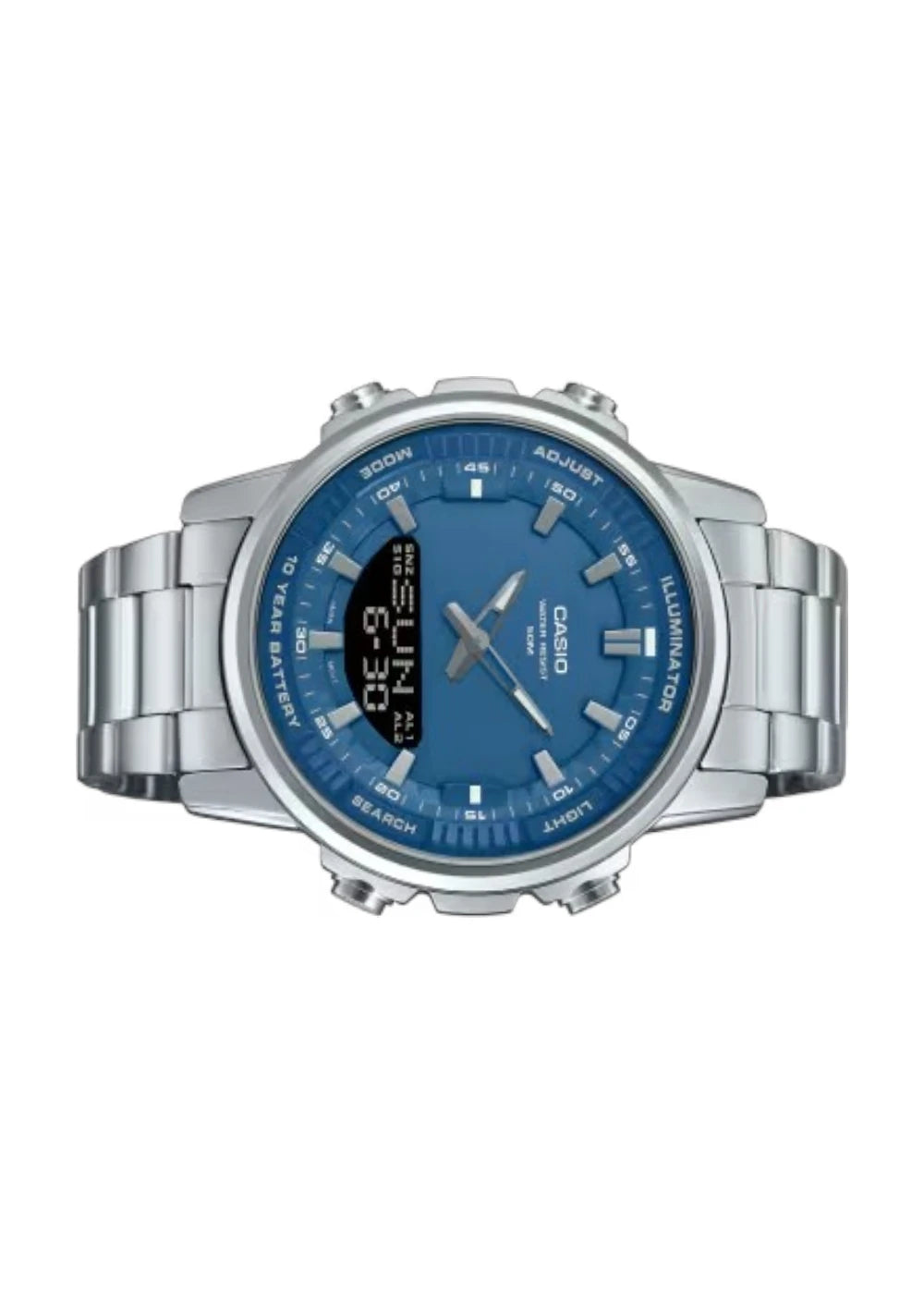 CASIO Men's Analog Digital Blue Dial Watch - AMW-880D-2A1VDF