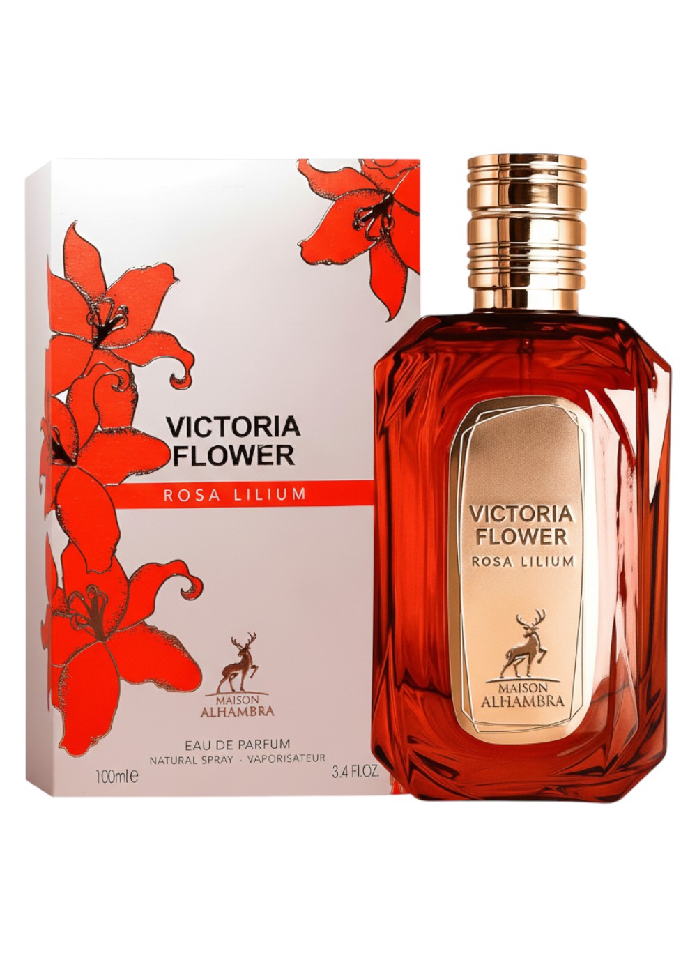MAISON AL HAMBRA VICTORIA FLOWER ROSE LILILUM 100ML