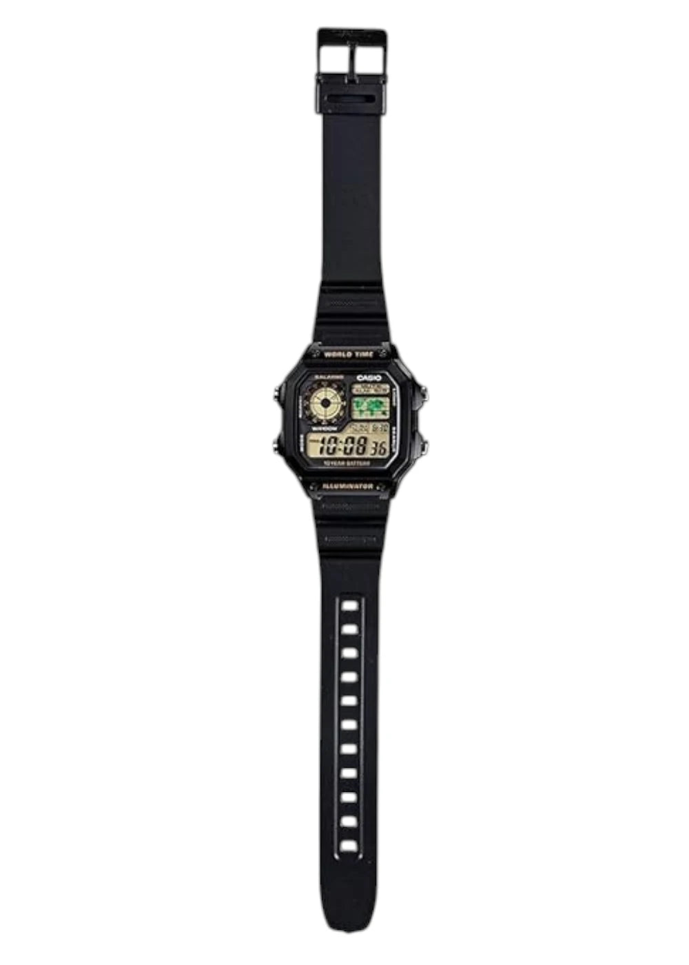 Casio Youth Series Digital Black Dial Men's Watch - AE-1200WH-1BVDF