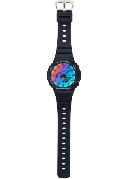 Casio G-Shock Watch - GA-2100SR-1ADR Blue Dial, Blue Band