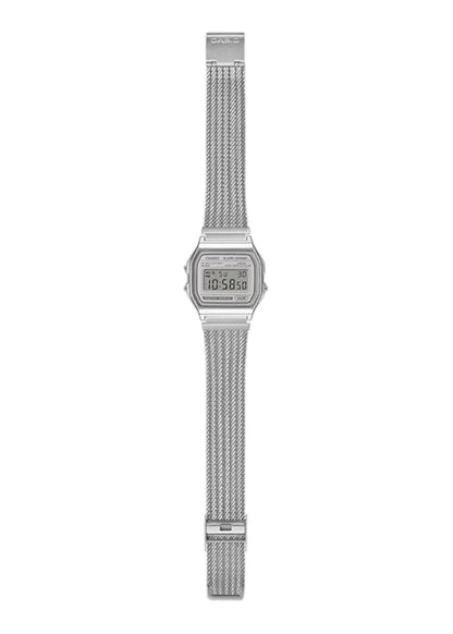 Casio Vintage A158WEM-7DF Digital Light Gray Watch Unisex