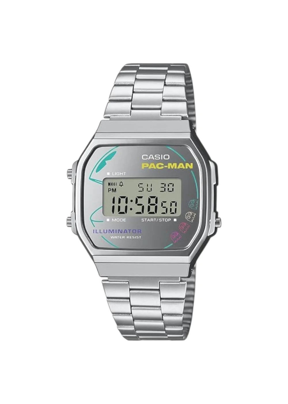 Casio Vintage A168WEPC-7ADR Digital Silver Dial Unisex