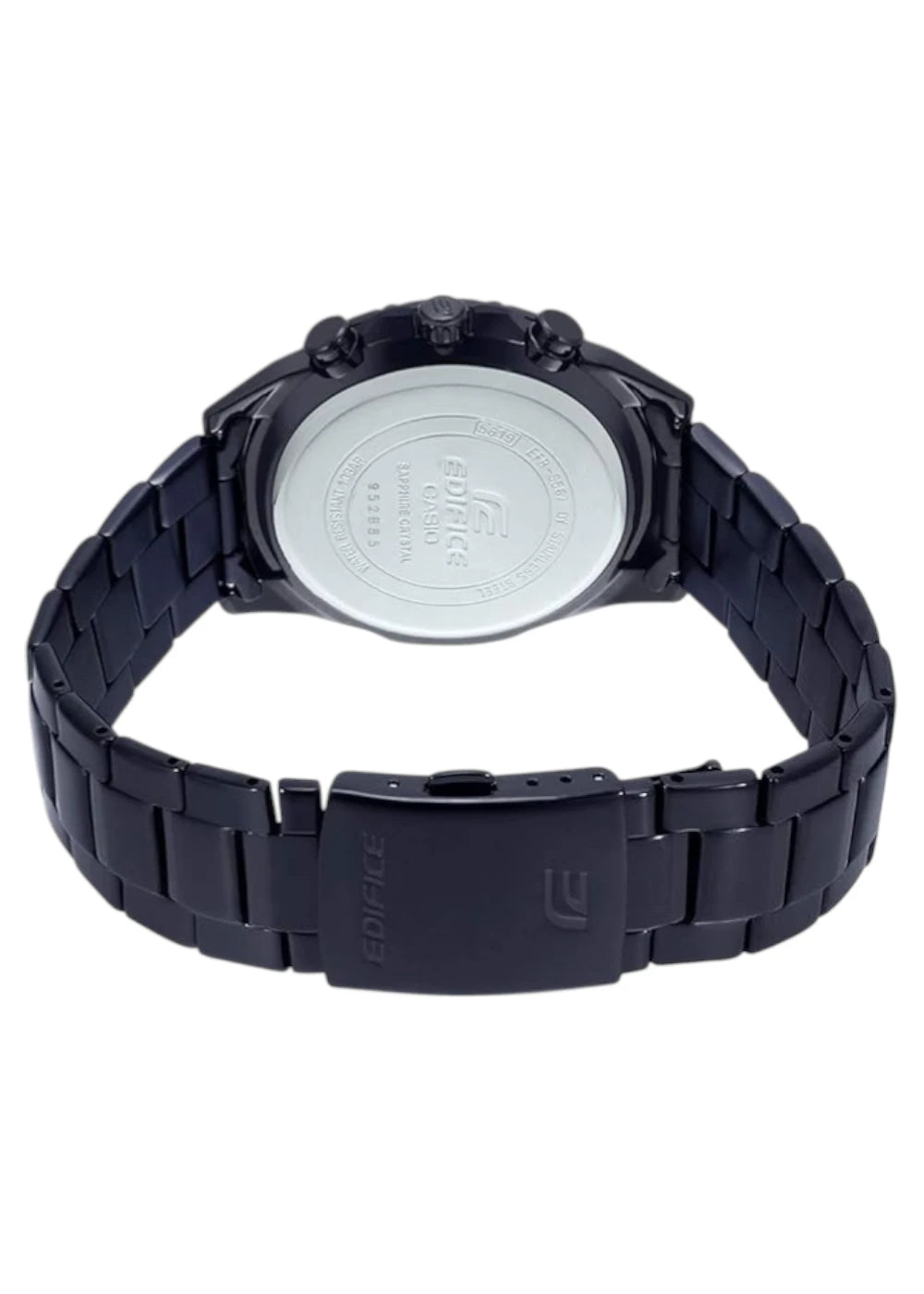 Casio Edifice EFR-S567DC-1AVUDF Analog Black Dial Men Watch Black Metal Strap