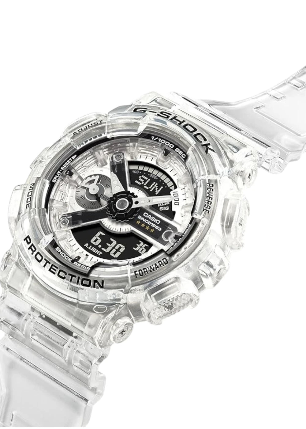 Casio G-SHOCK GMA-S114RX-7A S-Series Wrist Watch, Middle Size, 40th Anniversary, Clear, Remix, Limited Boys, Overseas Model, Bracelet Type