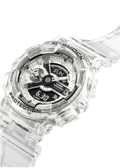 Casio G-SHOCK GMA-S114RX-7A S-Series Wrist Watch, Middle Size, 40th Anniversary, Clear, Remix, Limited Boys, Overseas Model, Bracelet Type