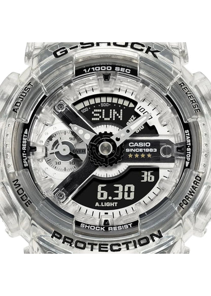 Casio G-SHOCK GMA-S114RX-7A S-Series Wrist Watch, Middle Size, 40th Anniversary, Clear, Remix, Limited Boys, Overseas Model, Bracelet Type