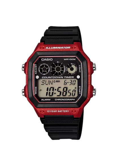 Casio Men's Watch - AE-1300WH-4AVDF Black Dial, Black Band
