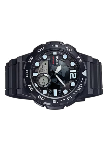 Casio Men's Watch - AEQ-100W-1AVDF Black Dial, Black Band