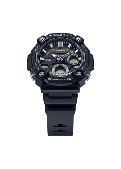 Casio Youth Analog-Digital Grey Dial Men AEQ-120W-1AVDF