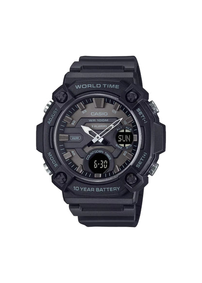 Casio Youth AEQ-120W-1BVDF Analog-Digital Black Dial Men
