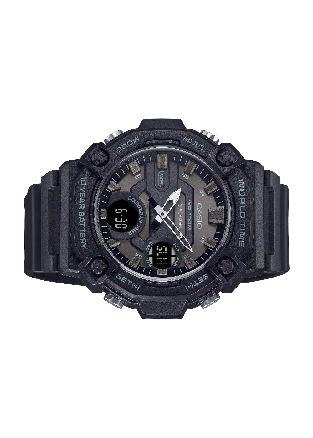 Casio Youth AEQ-120W-1BVDF Analog-Digital Black Dial Men