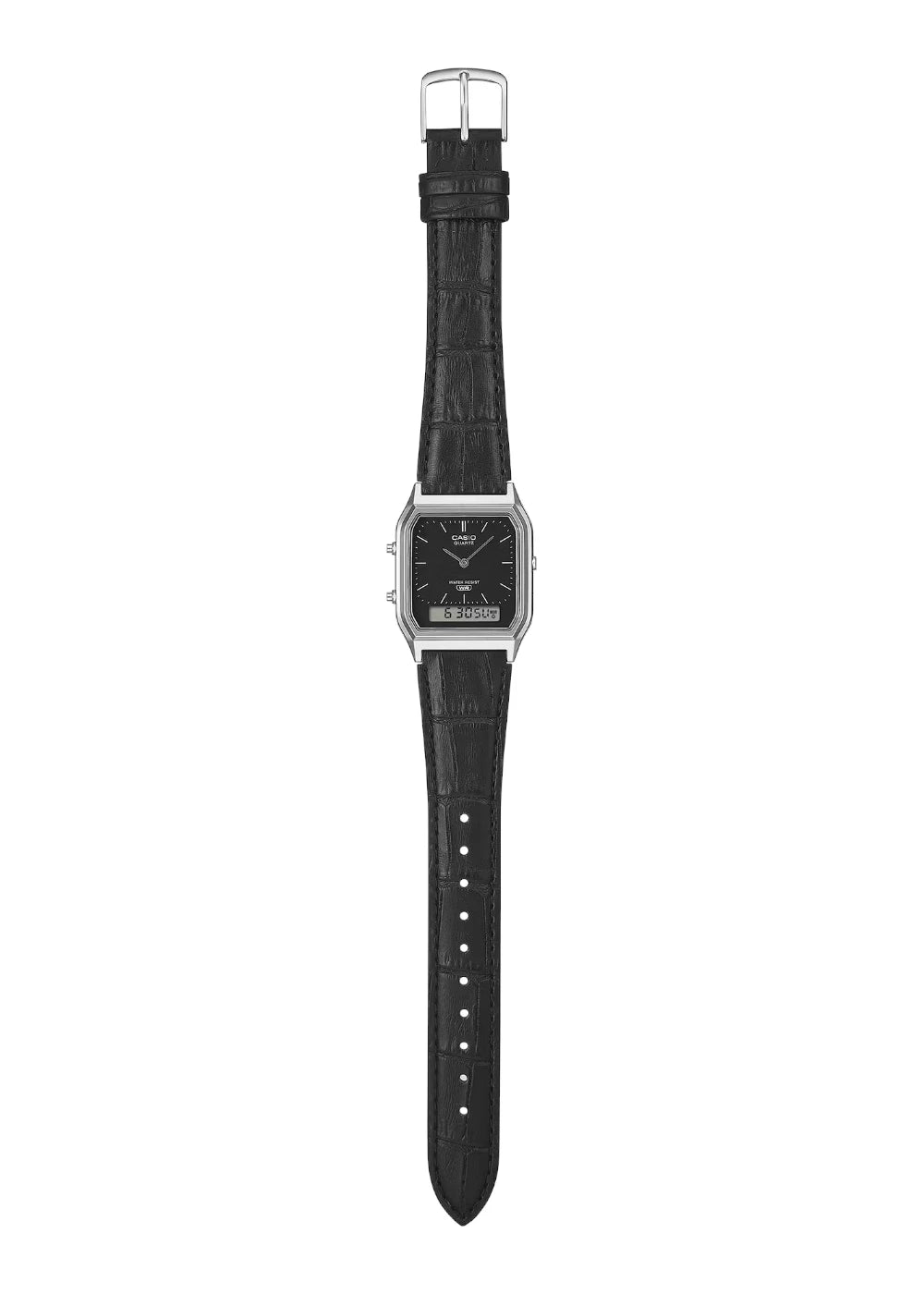 Casio Vintage AQ-230EL-1ADF Analog-Digital Black Dial Unisex